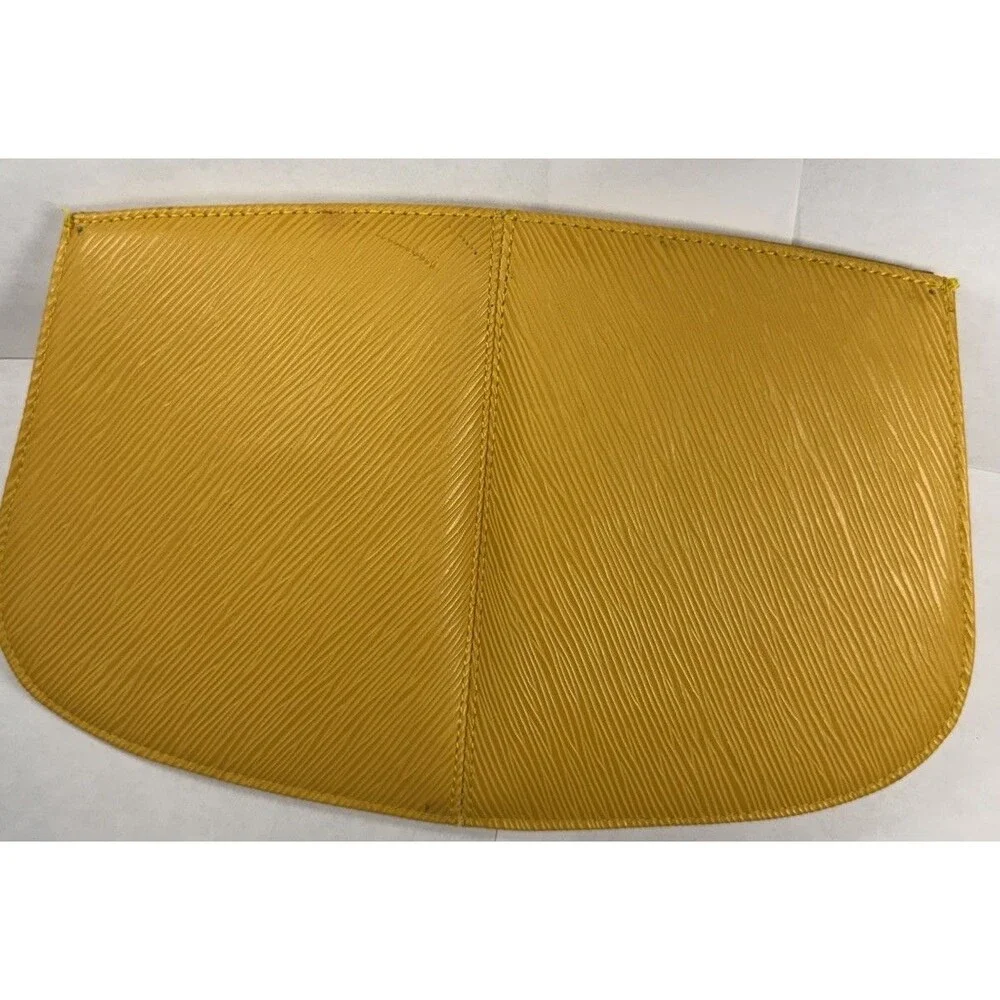 Vintage Louis Vuitton Epi Leather Jaune Yellow Clutch Pochette Made France